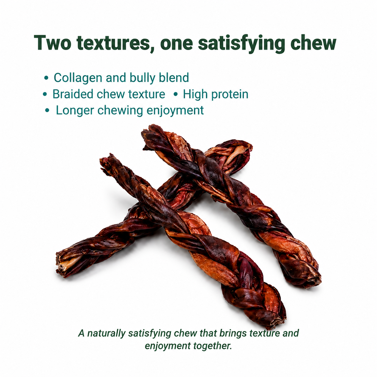 Beef Collagen Braided with Bully